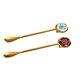 stainless steel gold stirring spoon